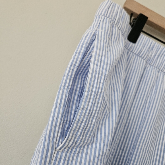 Meshki Blue Stripe Hansen Wide Leg Pants - Picture 9 of 14